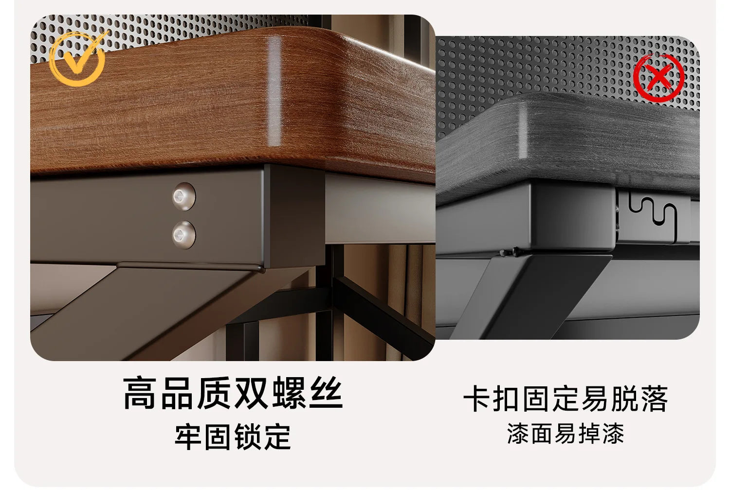 Solid wood computer desk, bedroom, home desktop gaming desk, student learning desk, perforated board desk, bookshelf integrated