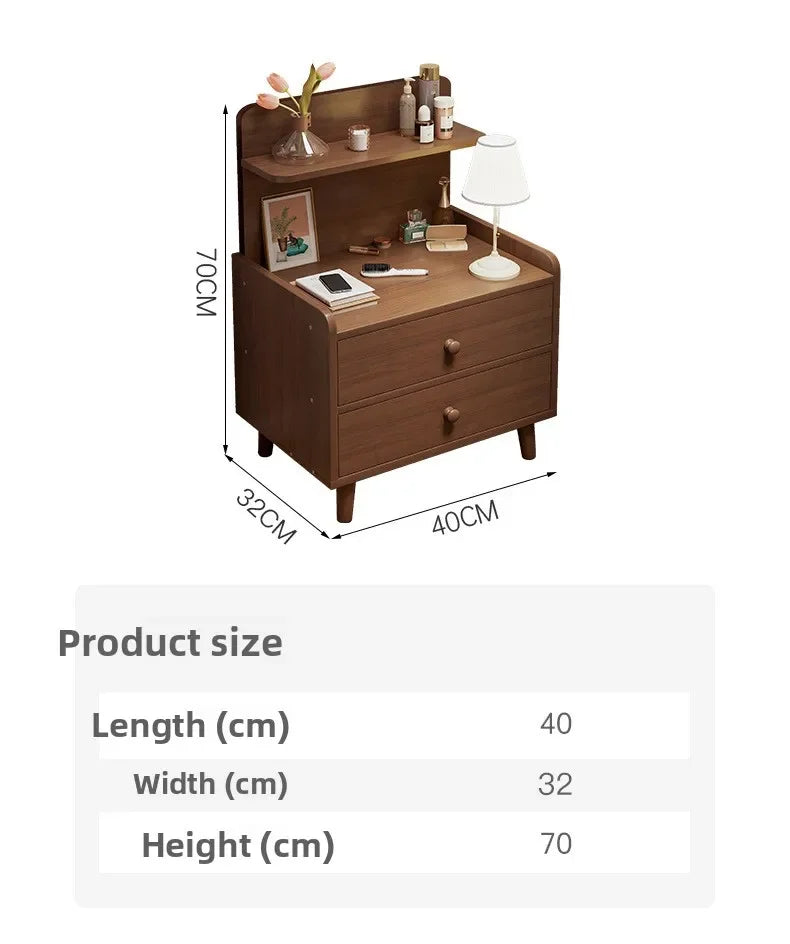 Minimalist Household Goods Bedside Table Wide Small Chest Cabinet Multi-layer Locker With Drawers Small Cabinet