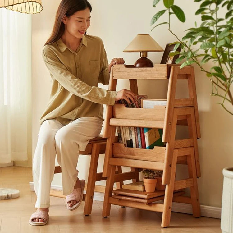 Wooden Ottomans Multifunctional Storage Stools Nordic Rectangular Shoe Changing Stools Living Room Footrests Modern Design