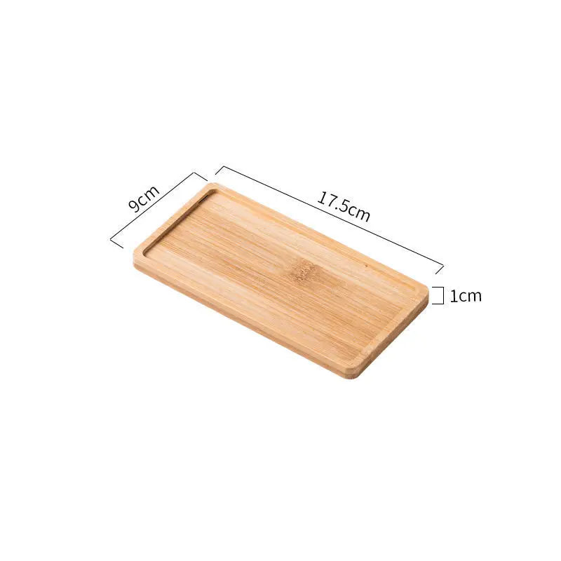 Bamboo Storage Tray Wooden Bathroom Organizer for Shampoo Body Wash and Toiletries Multi-Function Countertop Bath Accessories