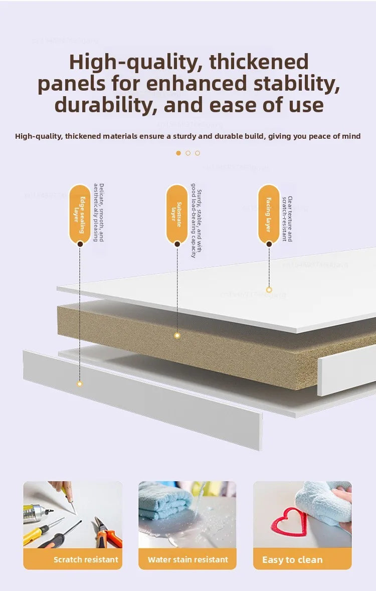 Modern Double Drawers Nightstand Kid Cute Dressing Bedside Table Household Multifunctional Girl Small White Cabinet Furniture