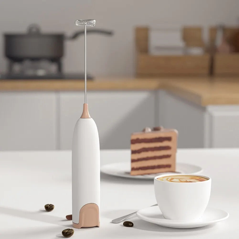 Electric Coffee Frother, Electric Mini Milk Frother, Milk Wreath, Milk Frother, Milk Cap, Household Milk Frother