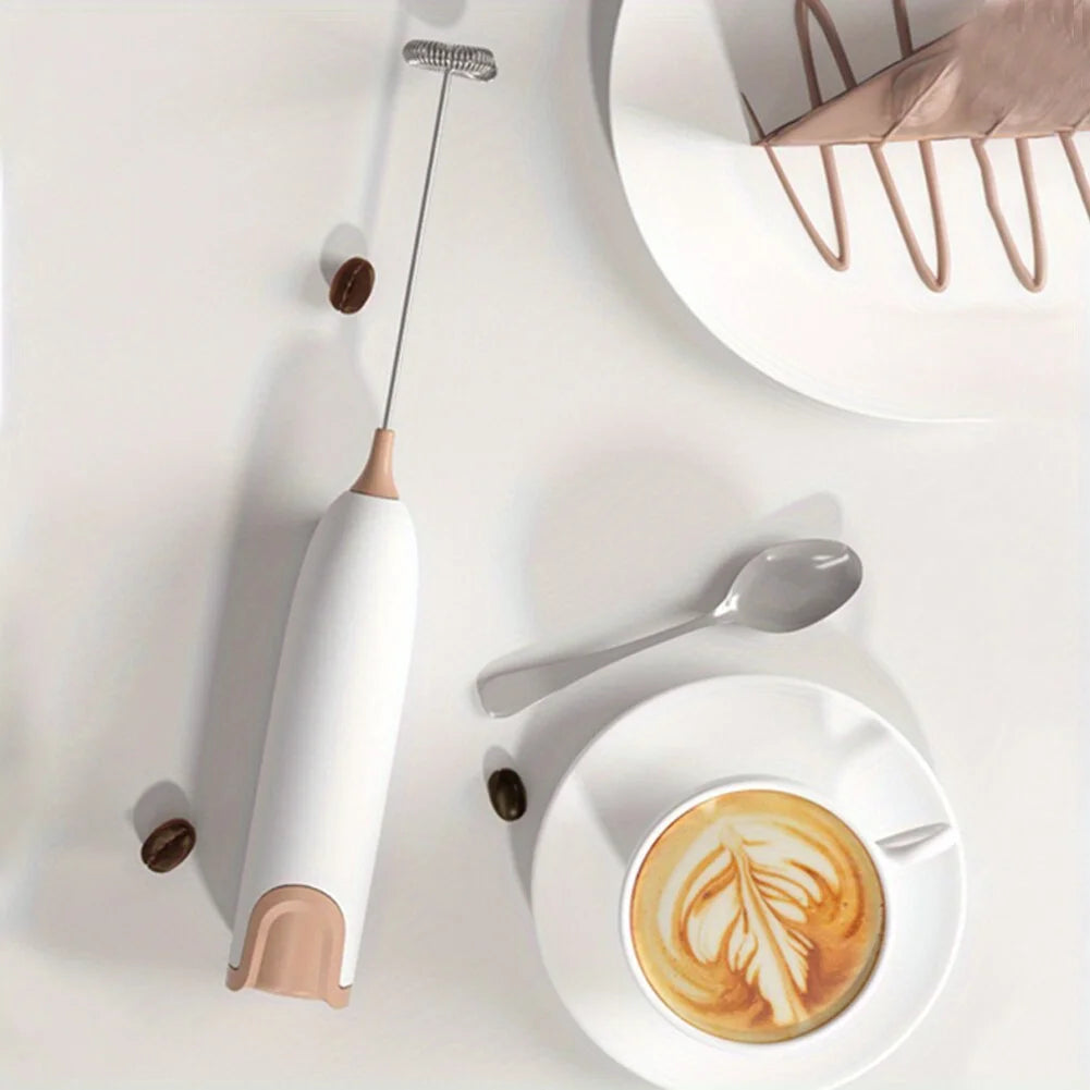 Electric Coffee Frother, Electric Mini Milk Frother, Milk Wreath, Milk Frother, Milk Cap, Household Milk Frother