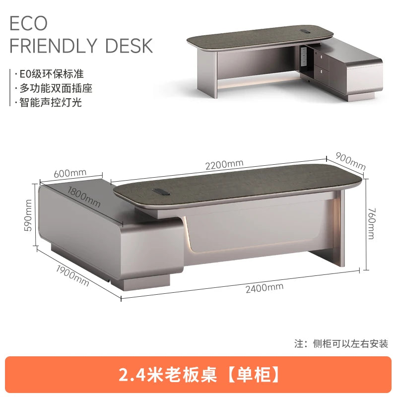 Standing Gaming Office Desk Aesthetic Minimalist Multifunctional Office Desk Nordic Storage Mesa Ordenador Office Furniture