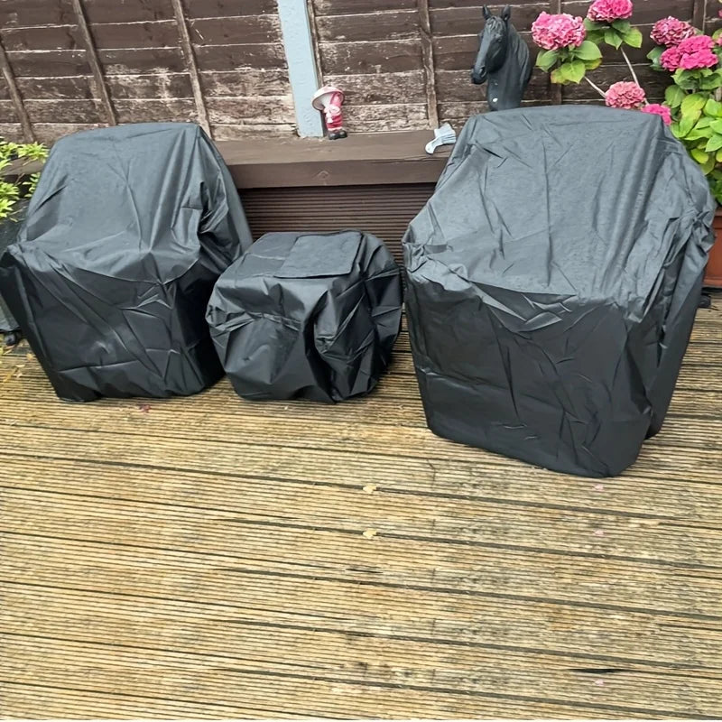 3-piece Set of Outdoor Balcony Garden Furniture Covers, Suitable for Use in All Seasons, Is An Outdoor Balcony Furniture Set