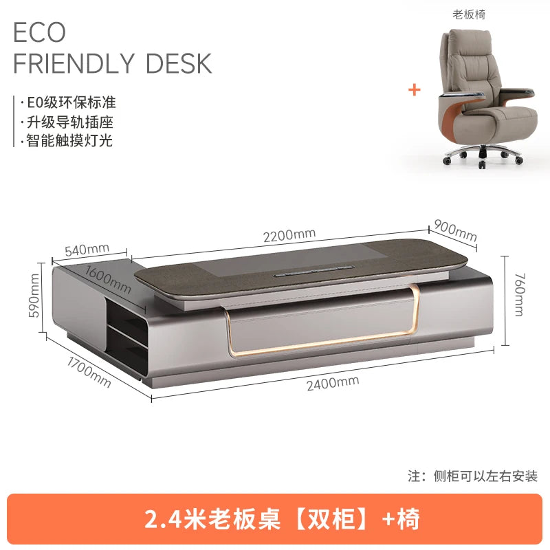 Standing Gaming Office Desk Aesthetic Minimalist Multifunctional Office Desk Nordic Storage Mesa Ordenador Office Furniture