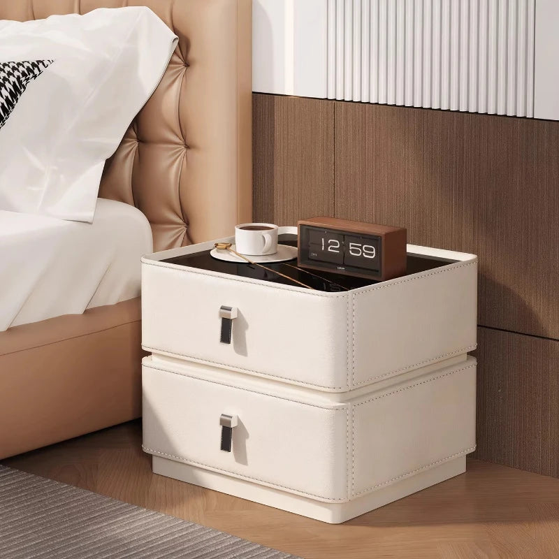 Drawers Mid Century Modern Bedside Table Bedroom Cabinets Low Organizer Space Saving Bedside Table Small Muebles Home Furniture