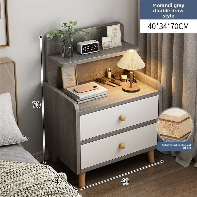 Minimalist Household Goods Bedside Table Wide Small Chest Cabinet Multi-layer Locker With Drawers Small Cabinet