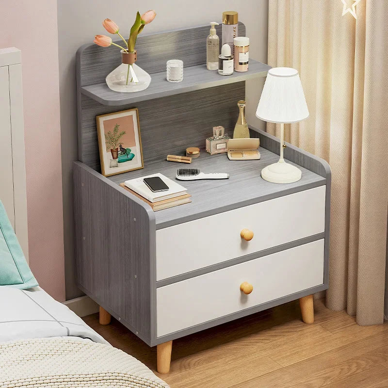 Minimalist Household Goods Bedside Table Wide Small Chest Cabinet Multi-layer Locker With Drawers Small Cabinet