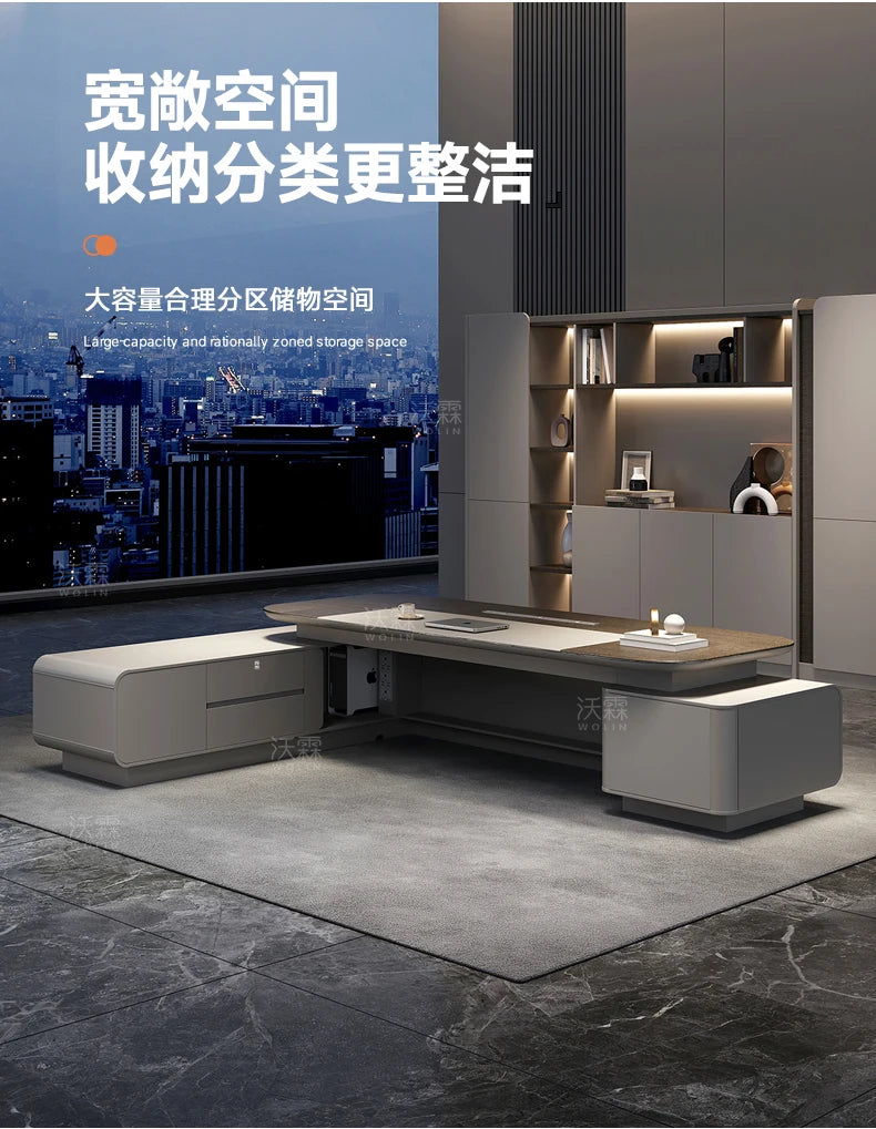 Standing Gaming Office Desk Aesthetic Minimalist Multifunctional Office Desk Nordic Storage Mesa Ordenador Office Furniture