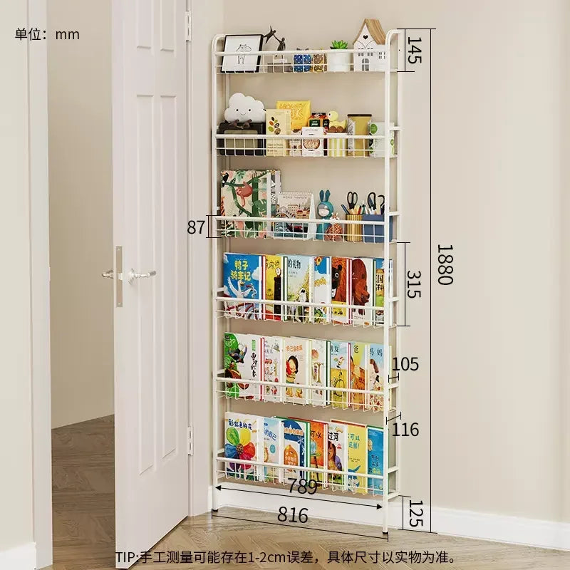 Space-Saving Wall Hanging Bookshelves Slim Floating Shelves Ideal for Desk Organizer or Wall Gaps Efficient Storage  Wall Shelf