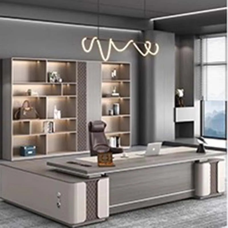Aesthetic Organizers Office Desk Design Luxury Study Modern Computer Office Desk Minimalist Mesa Ordenador Commercial Furniture