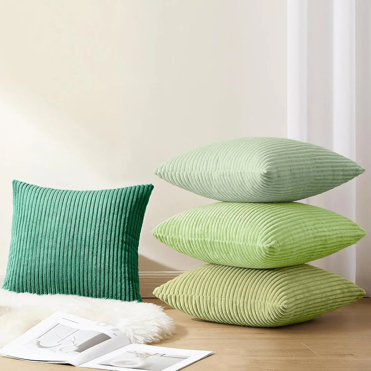 Decorative Throw Pillow Covers Soft Velvet Modern Double-Sided Designs Cushion Cases Boho Farmhouse Fall Pillowcase Home Decor