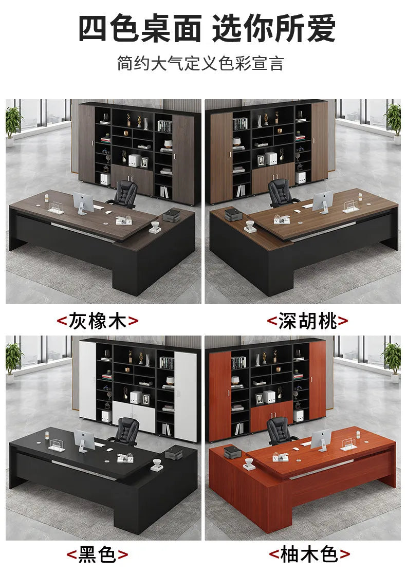 Standing Aesthetic Office Desk Design Large Organizers Modern Fashion Office Desk Interior Mesas Escritorio Room Furnitures