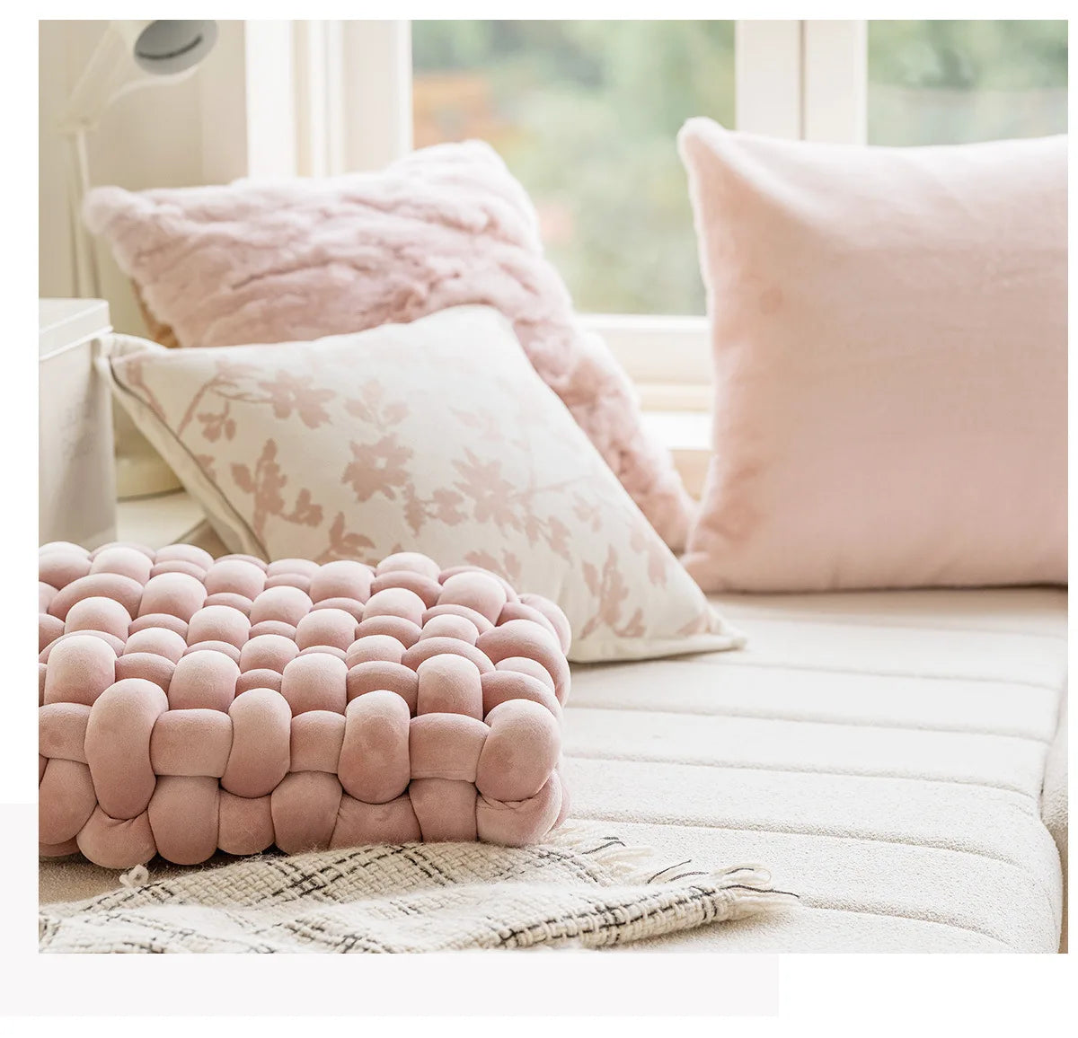 45X45CM French Flower Throw Pillow Cover Modern Nordic Stamping Waist Cushion Cover Decor Home Decorative Pillowcase