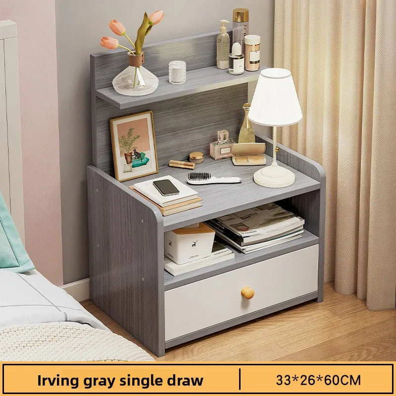 Minimalist Household Goods Bedside Table Wide Small Chest Cabinet Multi-layer Locker With Drawers Small Cabinet