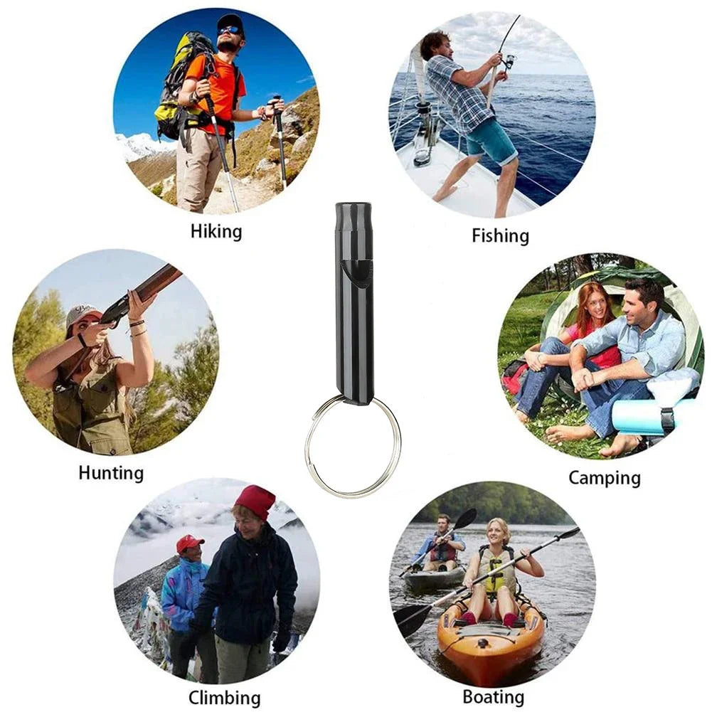 Outdoor emergency tent set with compass and whistle, wilderness survival camping set waterproof and portable