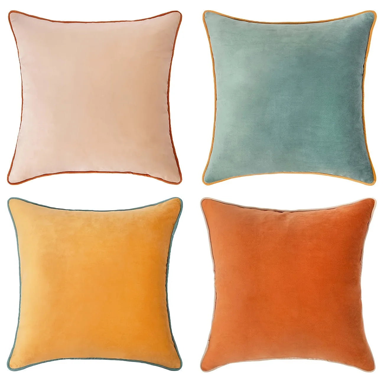 45x45cm Decorative Throw Pillow Cover Cushion Cases Soft Velvet Modern Double Sided Designs For Home Decor Modern Minimalism