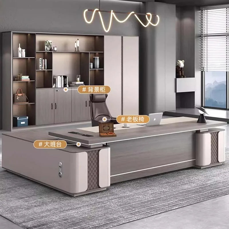 Aesthetic Organizers Office Desk Design Luxury Study Modern Computer Office Desk Minimalist Mesa Ordenador Commercial Furniture