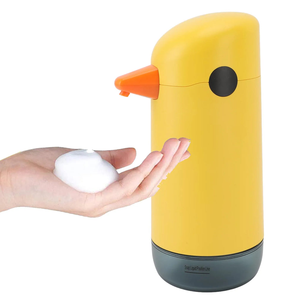 Automatic Soap Dispenser Automatic Soap Dispenser Yellow Duck Cute Touchless Soap Dispenser Visual Liquid Level Battery Powered