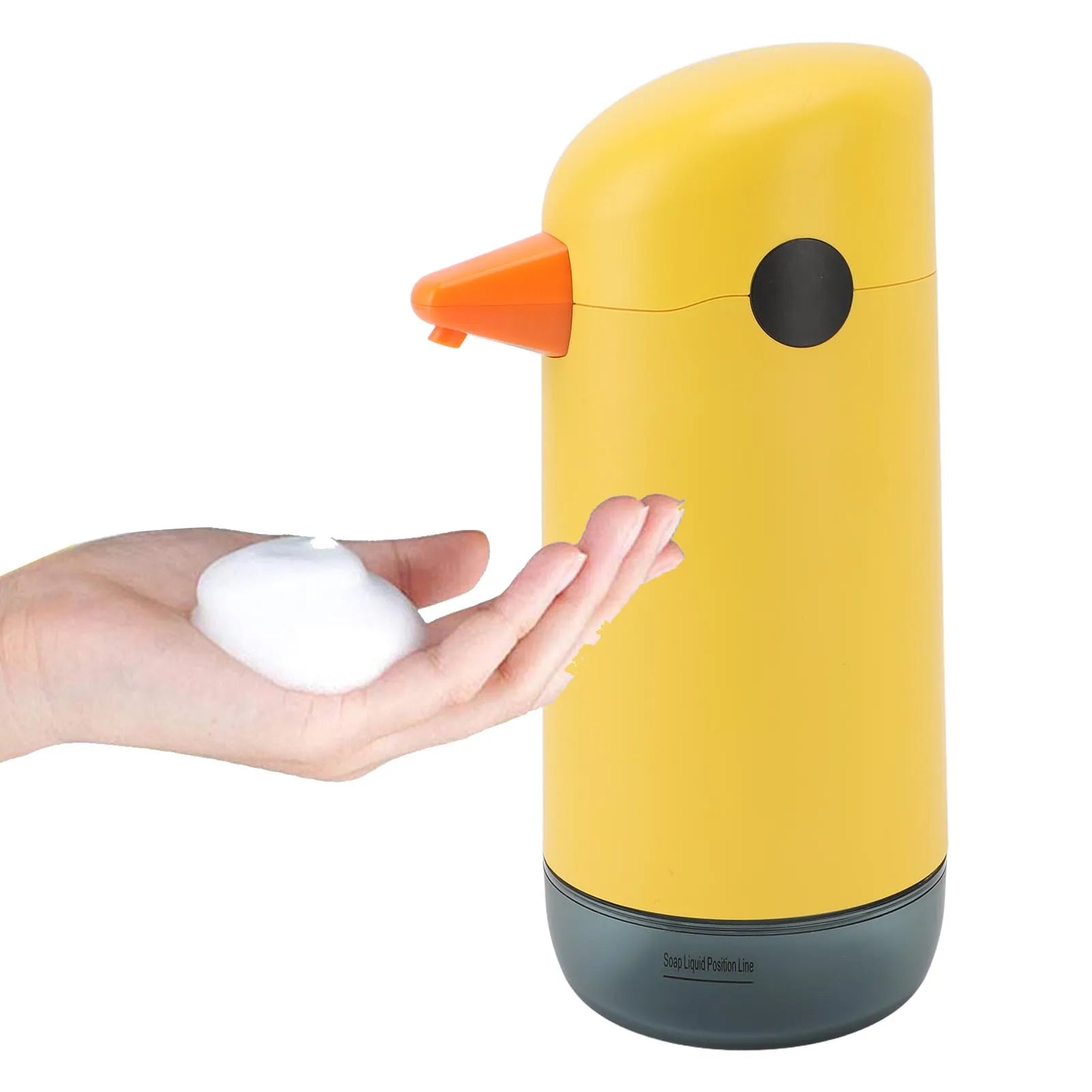 Automatic Soap Dispenser Automatic Soap Dispenser Yellow Duck Cute Touchless Soap Dispenser Visual Liquid Level Battery Powered