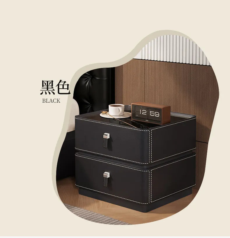 Drawers Mid Century Modern Bedside Table Bedroom Cabinets Low Organizer Space Saving Bedside Table Small Muebles Home Furniture