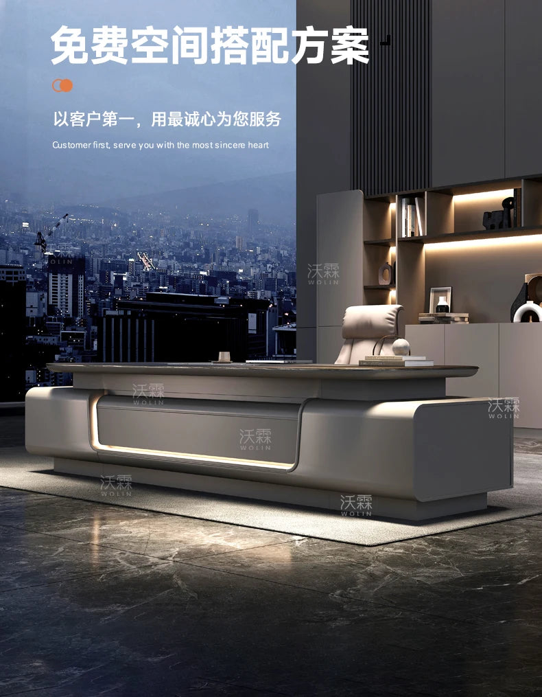 Standing Gaming Office Desk Aesthetic Minimalist Multifunctional Office Desk Nordic Storage Mesa Ordenador Office Furniture