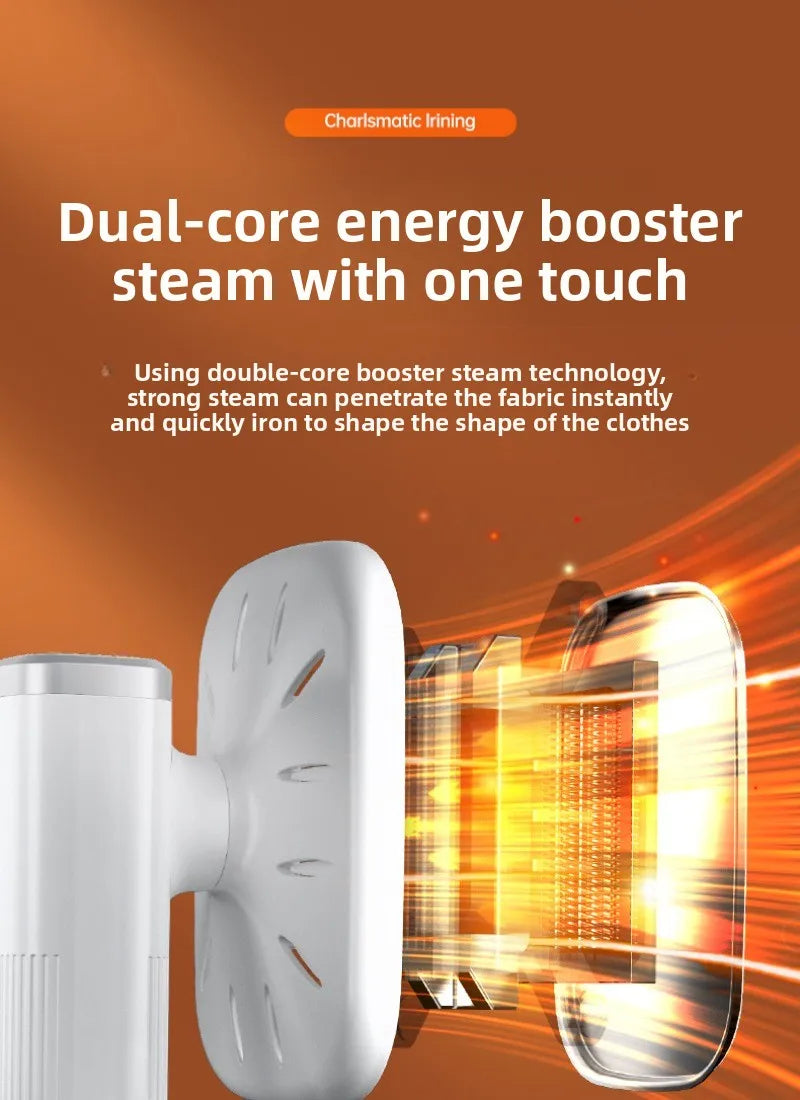 Handheld Steamer Iron USB Portable Mini for Clothes Fast Heating Travel Garment Fabric Press Machine with Handle Home Use