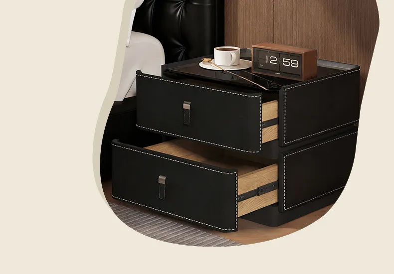 Drawers Mid Century Modern Bedside Table Bedroom Cabinets Low Organizer Space Saving Bedside Table Small Muebles Home Furniture