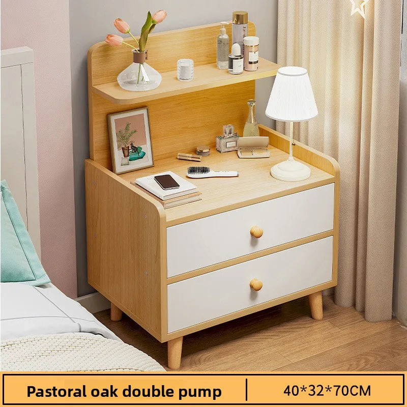 Minimalist Household Goods Bedside Table Wide Small Chest Cabinet Multi-layer Locker With Drawers Small Cabinet