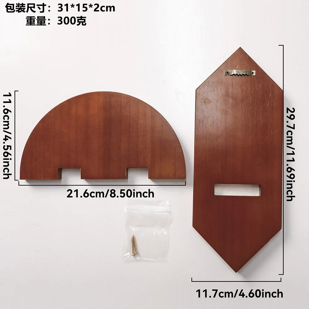 Wooden Floating Shelves Wall Mounted Hexagonal Geometric Wall Shelves for Home Decor Living Room Bedroom