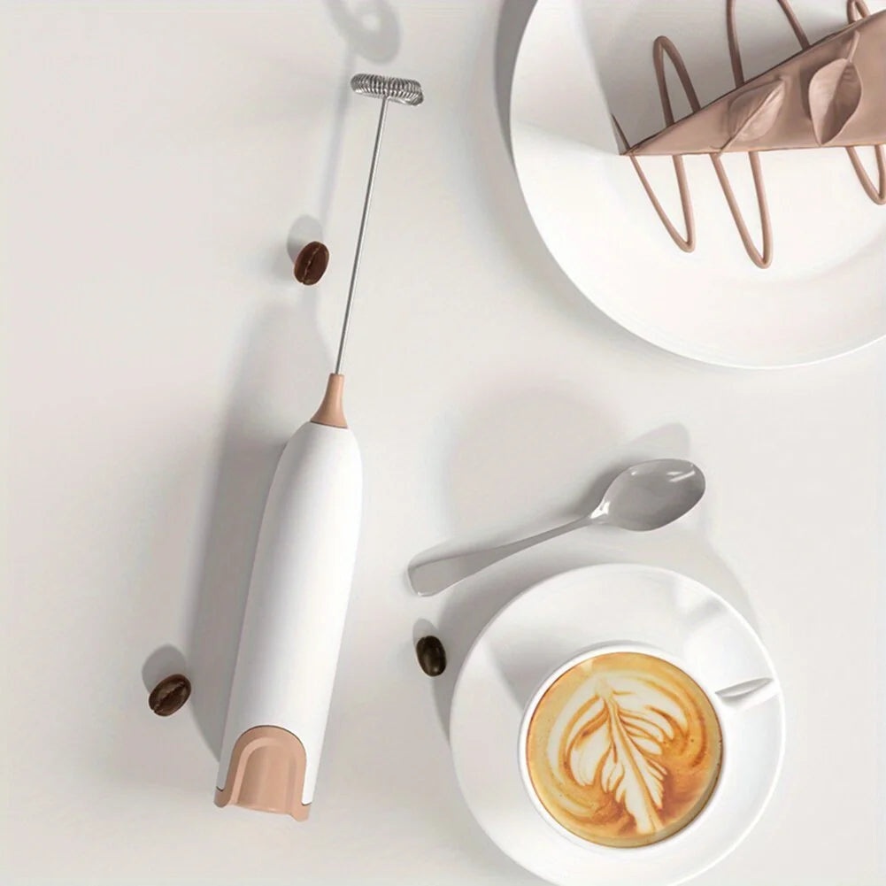 Electric Coffee Frother, Electric Mini Milk Frother, Milk Wreath, Milk Frother, Milk Cap, Household Milk Frother