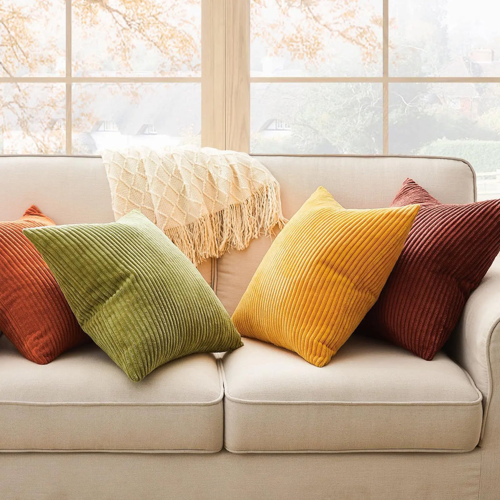 Decorative Throw Pillow Covers Soft Velvet Modern Double-Sided Designs Cushion Cases Boho Farmhouse Fall Pillowcase Home Decor