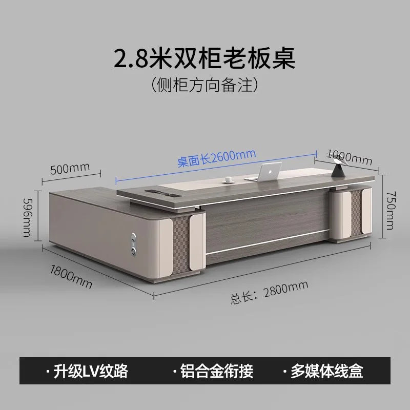 Aesthetic Organizers Office Desk Design Luxury Study Modern Computer Office Desk Minimalist Mesa Ordenador Commercial Furniture