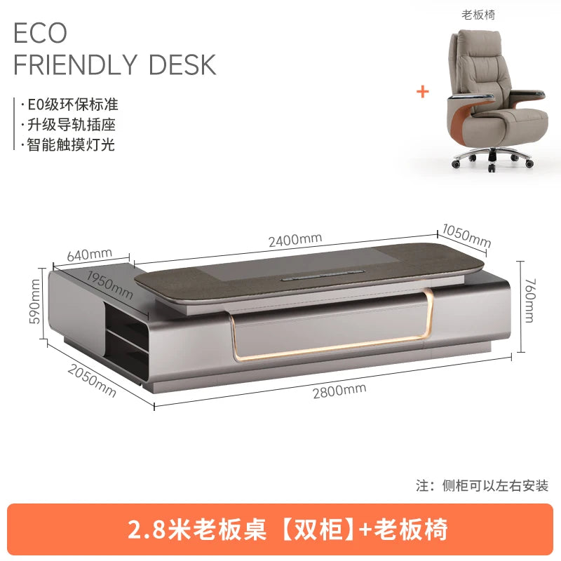Standing Gaming Office Desk Aesthetic Minimalist Multifunctional Office Desk Nordic Storage Mesa Ordenador Office Furniture