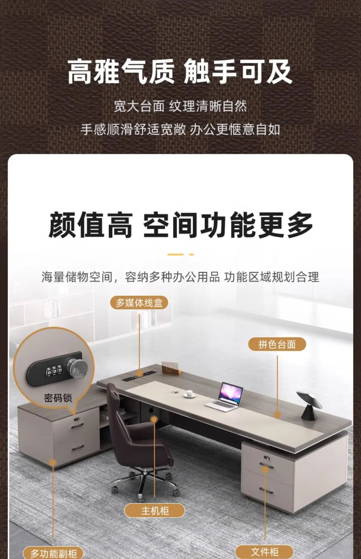 Aesthetic Organizers Office Desk Design Luxury Study Modern Computer Office Desk Minimalist Mesa Ordenador Commercial Furniture