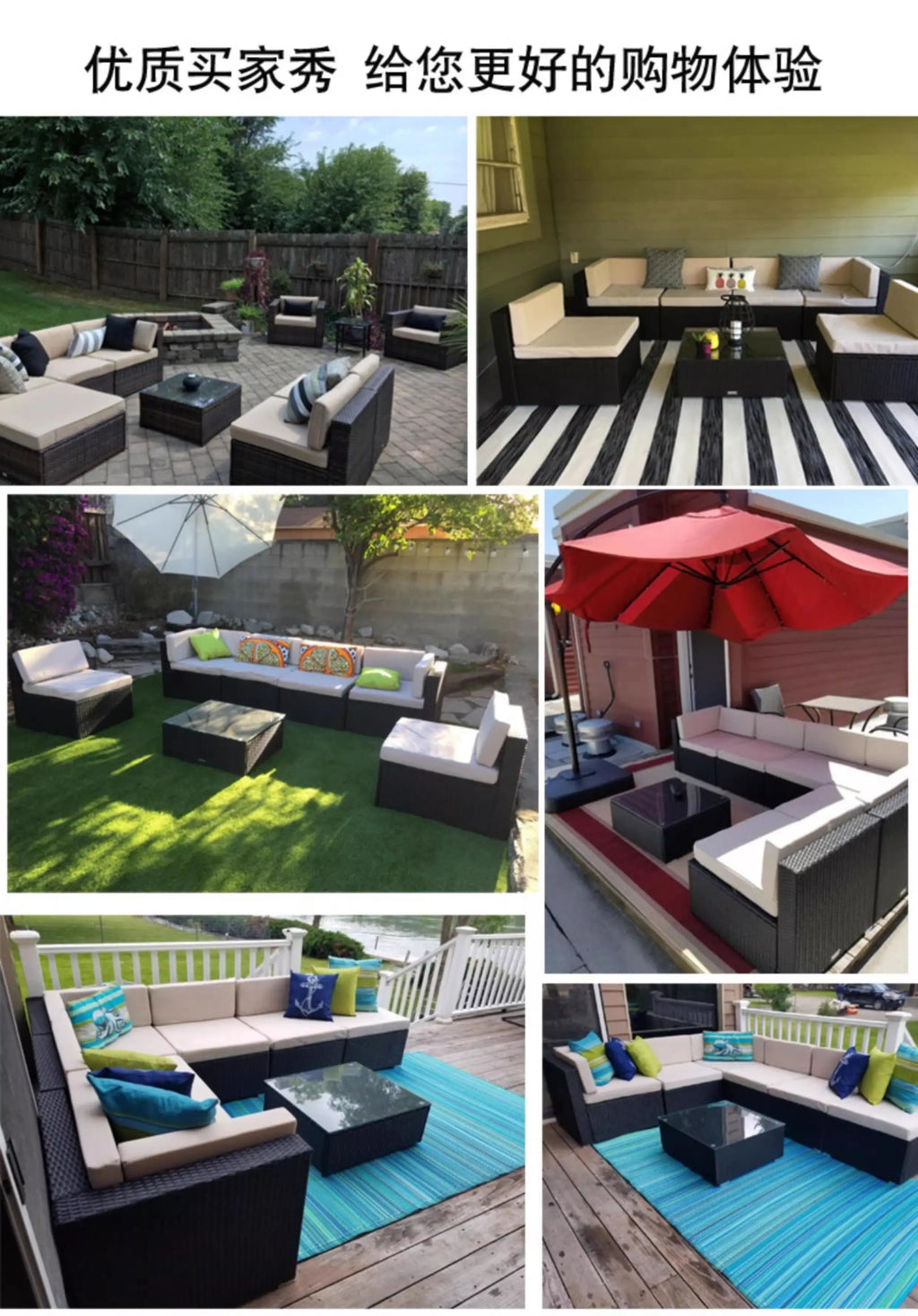 Outdoor Rattan Garden Furniture Sets Sofa Modern Luxury Metal Garden Furniture Sets Storage Table Conjunto Trendy Furniture