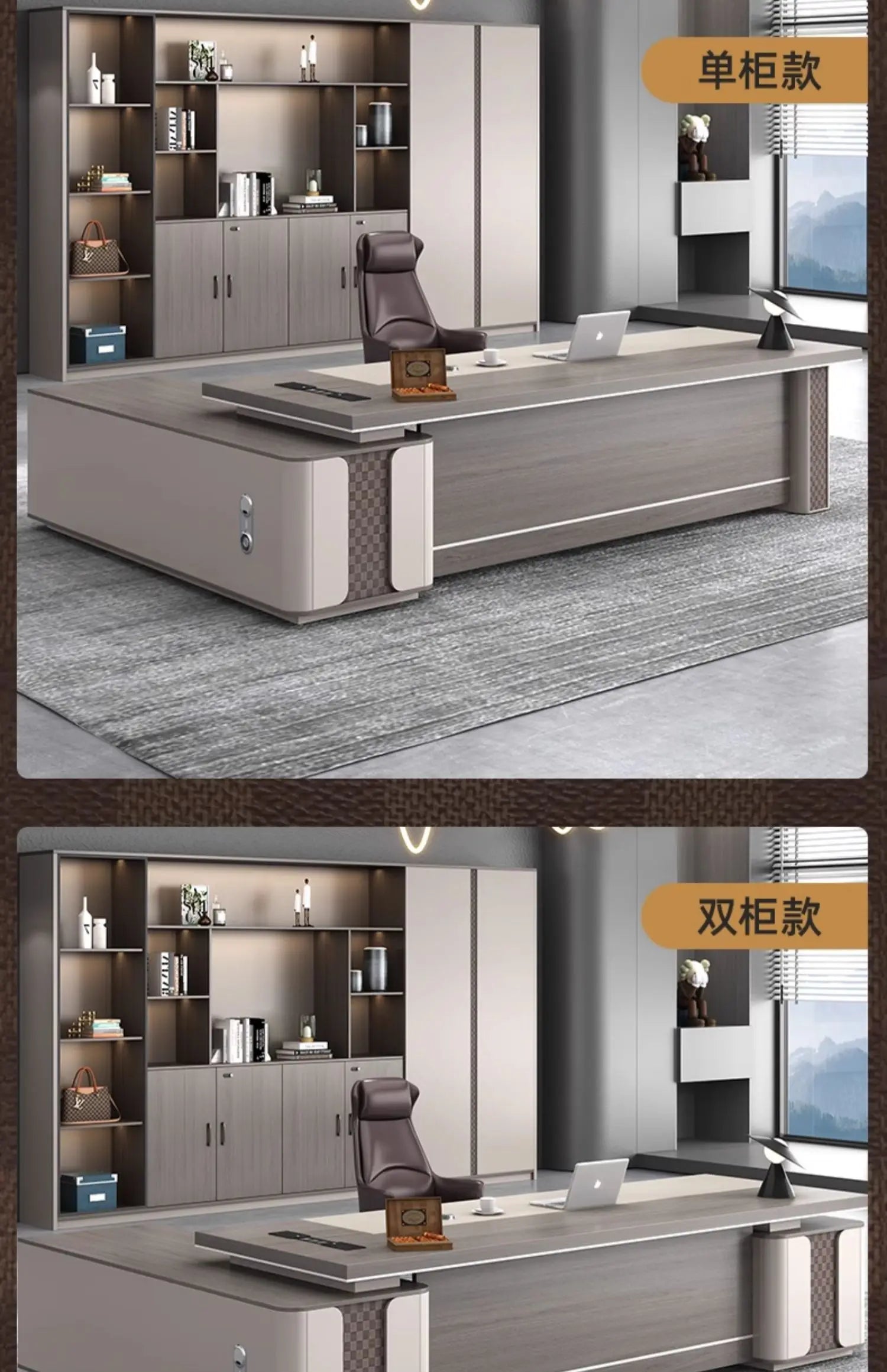 Aesthetic Organizers Office Desk Design Luxury Study Modern Computer Office Desk Minimalist Mesa Ordenador Commercial Furniture