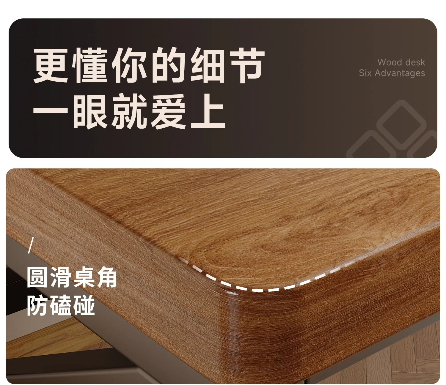 Solid wood computer desk, bedroom, home desktop gaming desk, student learning desk, perforated board desk, bookshelf integrated