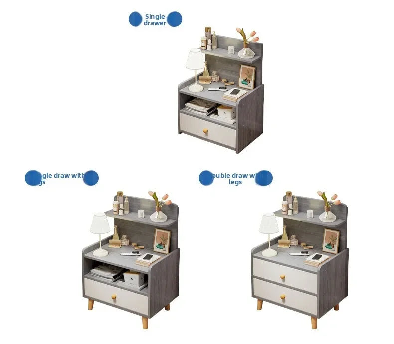 Minimalist Household Goods Bedside Table Wide Small Chest Cabinet Multi-layer Locker With Drawers Small Cabinet