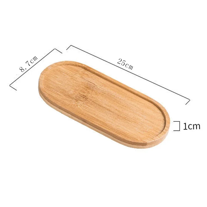 Bamboo Storage Tray Wooden Bathroom Organizer for Shampoo Body Wash and Toiletries Multi-Function Countertop Bath Accessories