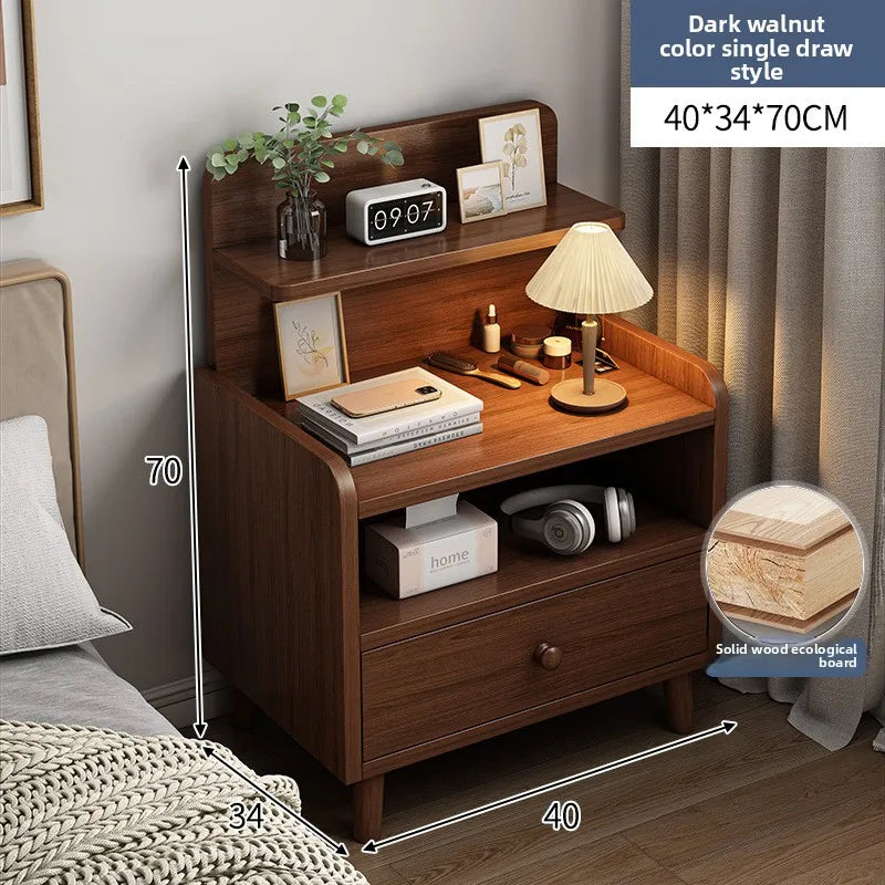 Minimalist Household Goods Bedside Table Wide Small Chest Cabinet Multi-layer Locker With Drawers Small Cabinet