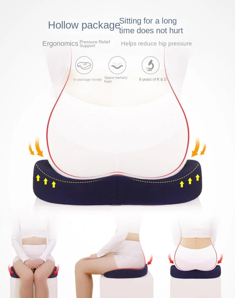 3D memory foam hemorrhoid cushion hip support orthopedic pillow Coccyx office chair cushion car seat wheelchair massage pillow