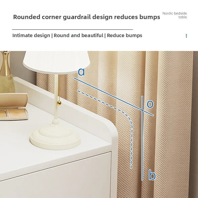 Minimalist Household Goods Bedside Table Wide Small Chest Cabinet Multi-layer Locker With Drawers Small Cabinet