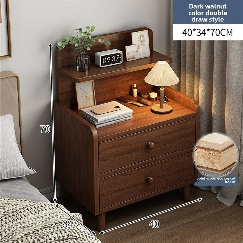 Minimalist Household Goods Bedside Table Wide Small Chest Cabinet Multi-layer Locker With Drawers Small Cabinet