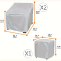 3-piece Set of Outdoor Balcony Garden Furniture Covers, Suitable for Use in All Seasons, Is An Outdoor Balcony Furniture Set