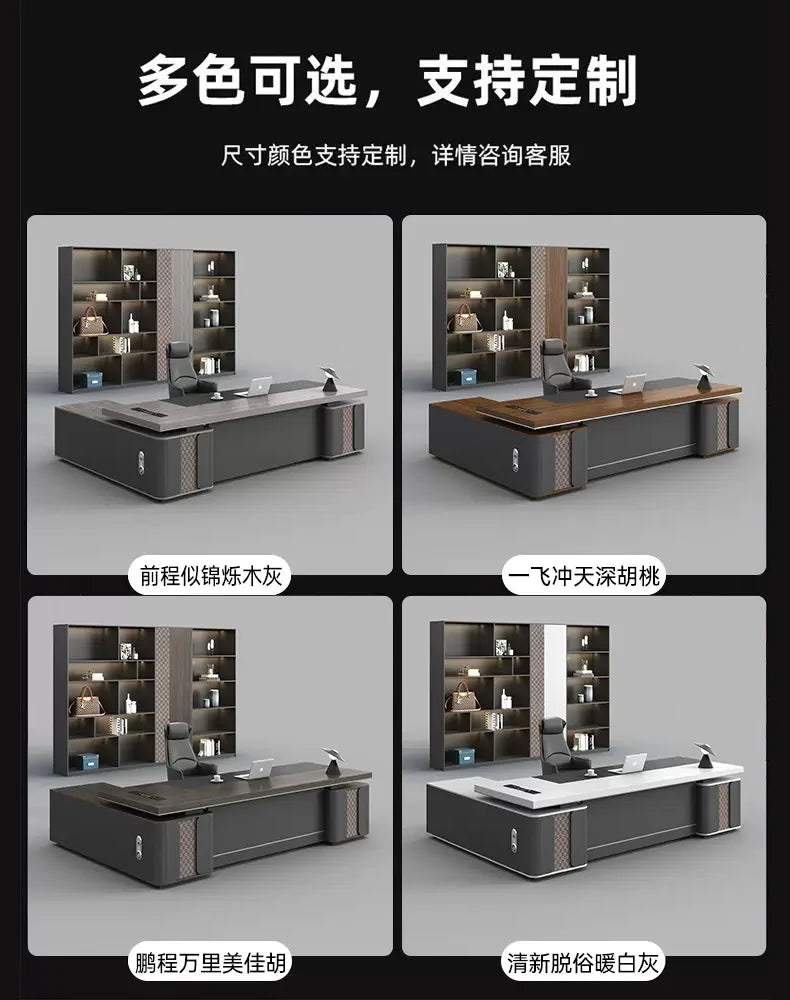 Aesthetic Organizers Office Desk Design Luxury Study Modern Computer Office Desk Minimalist Mesa Ordenador Commercial Furniture