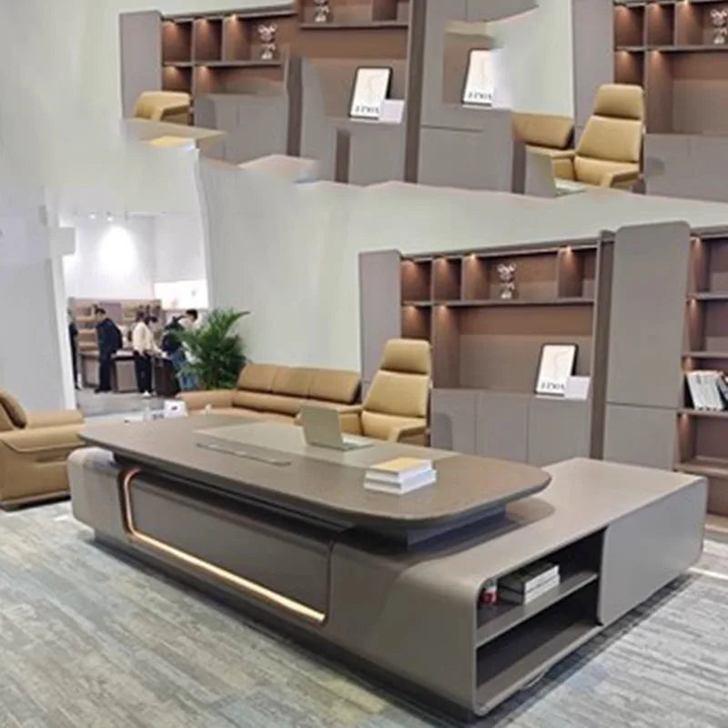 Standing Gaming Office Desk Aesthetic Minimalist Multifunctional Office Desk Nordic Storage Mesa Ordenador Office Furniture