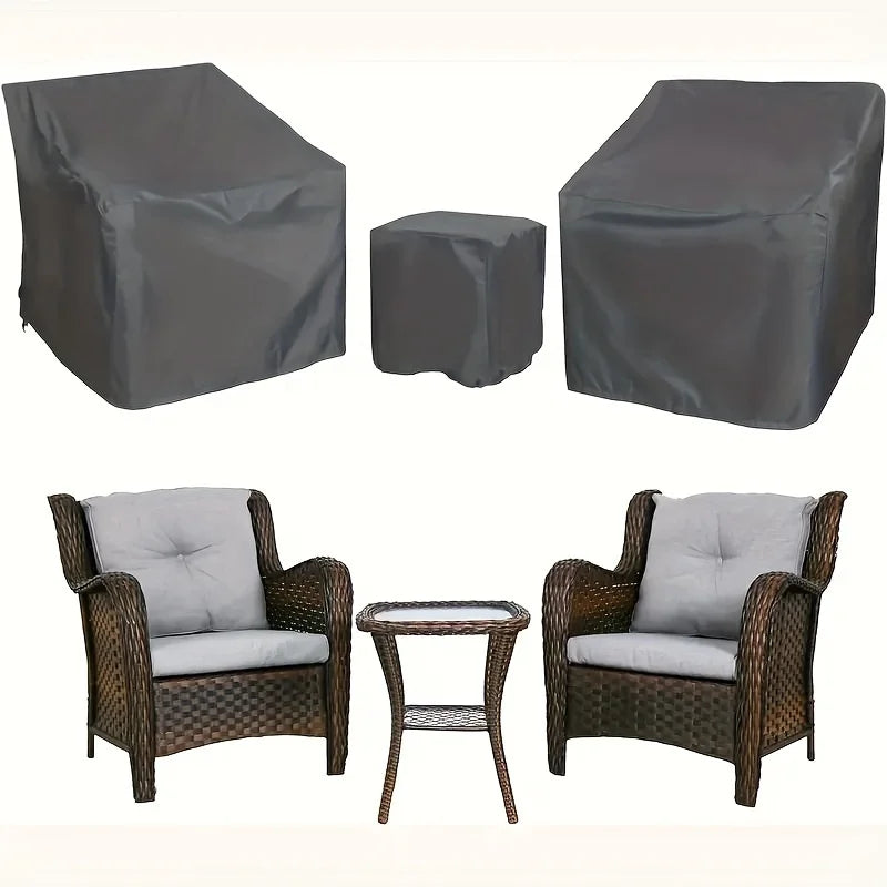 3-piece Set of Outdoor Balcony Garden Furniture Covers, Suitable for Use in All Seasons, Is An Outdoor Balcony Furniture Set