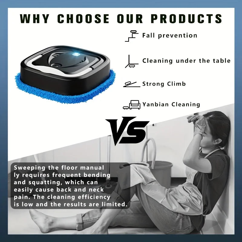 Steam cleaning robot easy to operate direct spray of steam for deep cleaning suitable for pet hair carpets tiles kitchen indoors